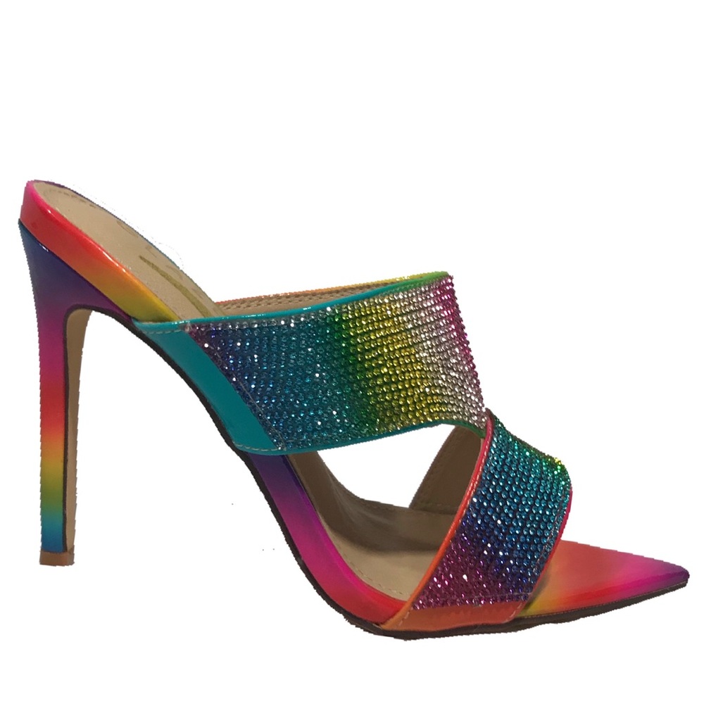 Women’s Rainbow 🌈 Rhinestone Heels 👠.